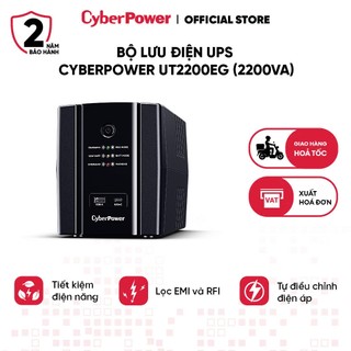  Bộ Lưu Điện UPS CyberPower UT2200EG  2200VA 1320W  | Quản Lý Qua Phần Mềm PowerPanel | BH 2 Năm 
