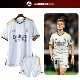 áo Real Madrid Leaguestore - bộ quần áo bóng đá thể thao nam sân nhà RMD màu trắng form âu mùa 23/24