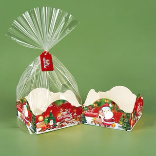 10 Túi đựng bánh Cookie (kèm đế, dây kẽm, tag và túi)
