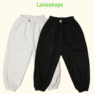 Quần Nỉ Cho Bé Trai Bé Gái phong cách Hàn Quốc ống thụng dài Jogger Thu Đông siêu đẹp cho bé Từ 2-10 Tuổi | Lavieshops