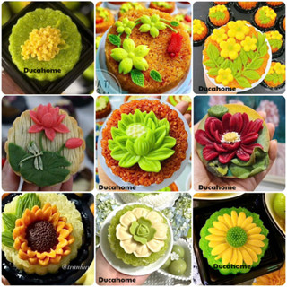 Khuôn silicon hoa sen khuôn xôi hoa sen khuôn hoa sen lá sen hoa mai hoa đào khuôn làm xôi thôi nôi đầy tháng rau câu