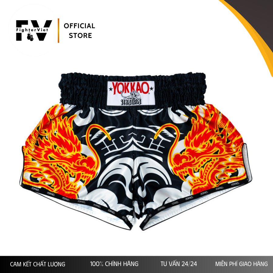 QUẦN MUAY YOKKAO Dragon - Trắng
