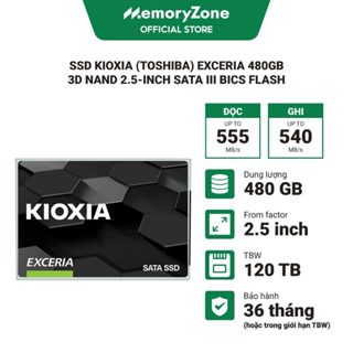 Ổ cứng SSD Kioxia (TOSHIBA) Exceria 480GB 3D NAND 2.5-Inch SATA III BiCS FLASH LTC10Z480GG8