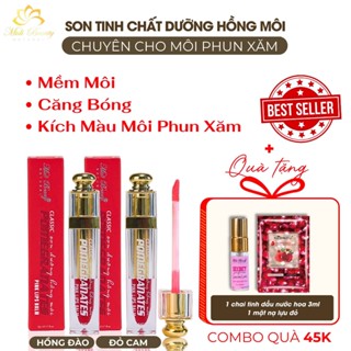   KÈM QUÀ  Son Dưỡng Môi Có Màu cho môi phun xăm: Dưỡng ẩm căng bóng mềm mịn môi hết bị khô môi kích lên màu đẹp chuẩn 
