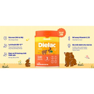 Sữa bột Vinamilk Dielac Alpha Gold 3 1400g (cho trẻ từ 1- 2 tuổi)