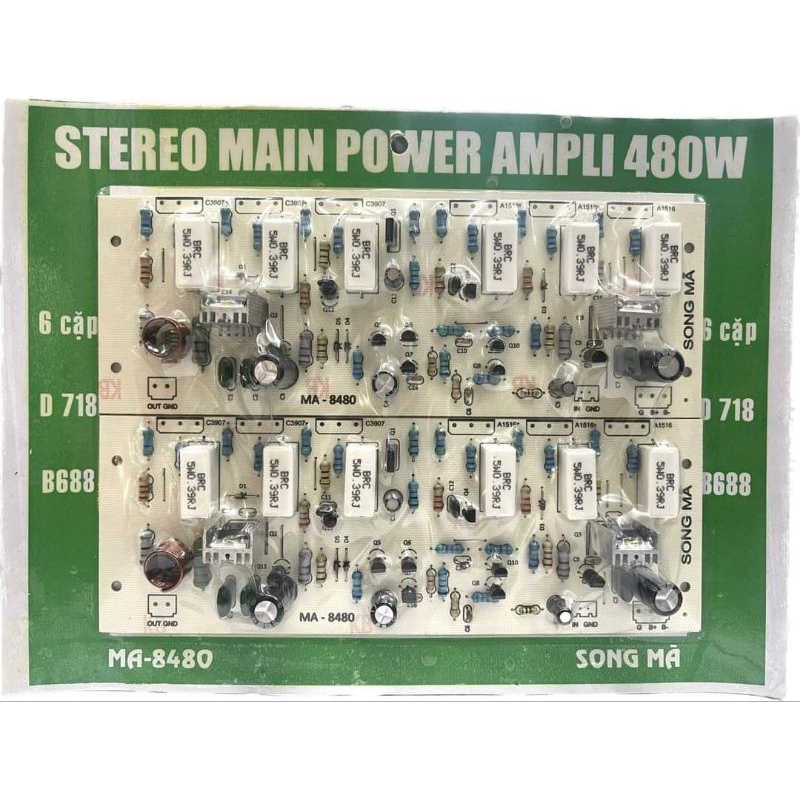 BO CÔNG SUẤT AMPLY 480W ĐÔI_ 12 SÒ( Hãng Sông Mã )