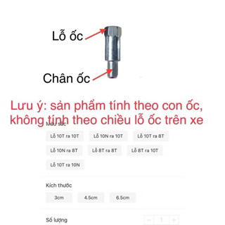 ỐC NỐI CHÂN KIẾNG - ỐC ĐÔN CHÂN GƯƠNG NHIỀU KÍCH THƯỚC SIZE
