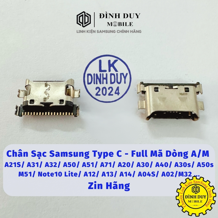 Chân Sạc Samsung Type-C Dùng Cho Full Mã Dòng A - A21S / A31 / A50 / A71 / A20 / Note10 Lite ... Zin