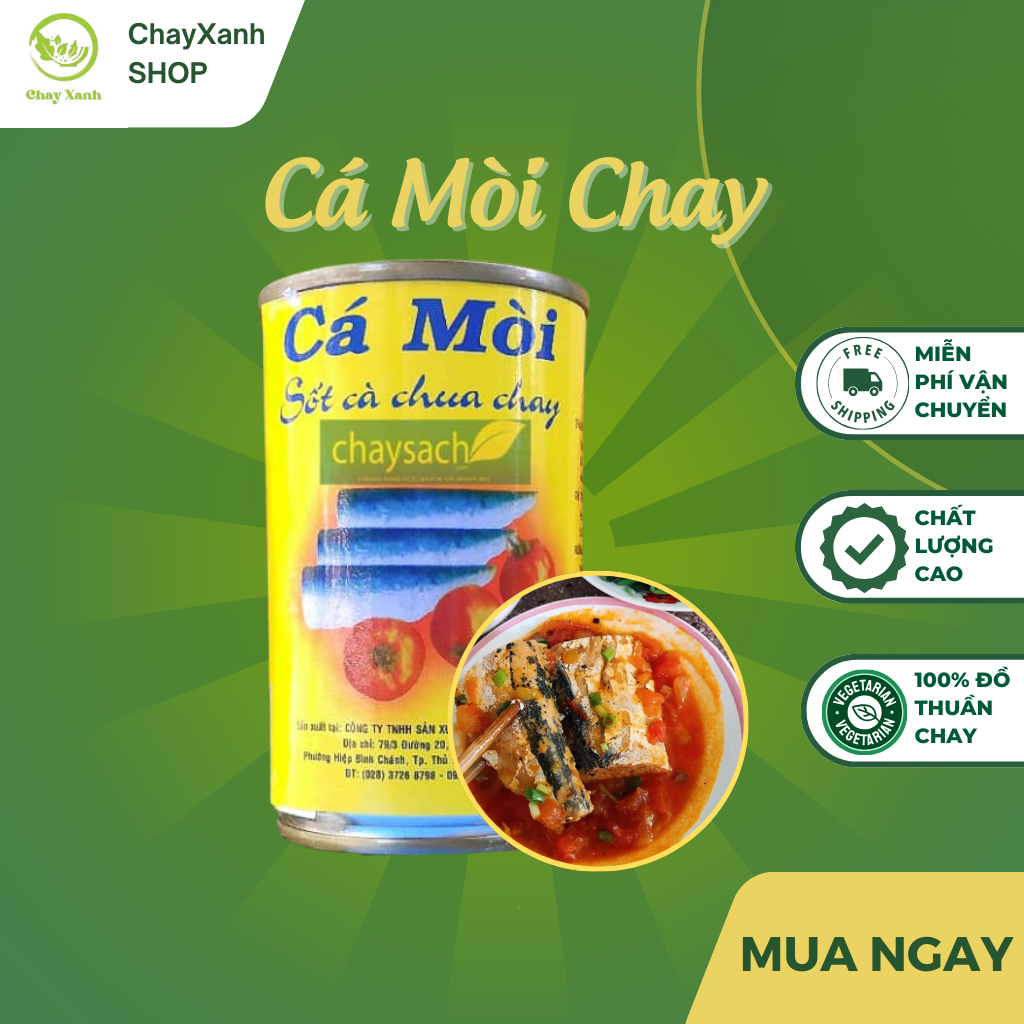 Cá mòi thuần chay 150g (5 hộp)
