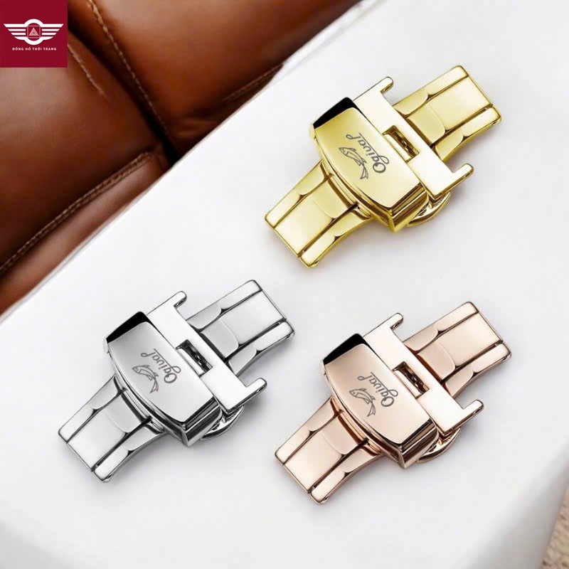 Khoá bướm Đồng Hồ Ogival Chính Hãng size 16,18,20,22mm