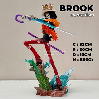(33cm - F1) Mô hình Brook băng hải tặc mũ rơm LX studioF1 cao 33cm - Mô hình nhân vật Brook bộ xương
