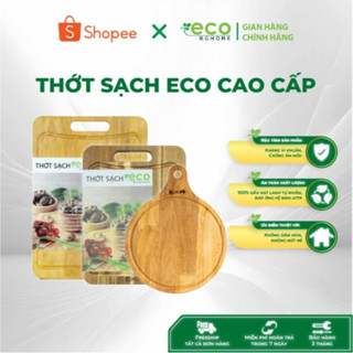 Thớt gỗ sạch Eco 100% gỗ tự nhiên cao cấp, kháng khuẩn, chống nấm mốc, an toàn VSTP - TH BG HOME
