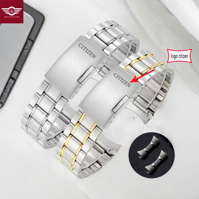 Dây đeo đồng hồ Citizen bằng thép không gỉ Bm8475 20 22mm Z179 khoá hộp