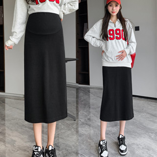 Chân Váy Bầu Chữ A Larosa Mẫu Mới Nhất 2025 Chất Umi Có Chun Co Dãn Xẻ Tà Thời Trang Công Sở LA94V