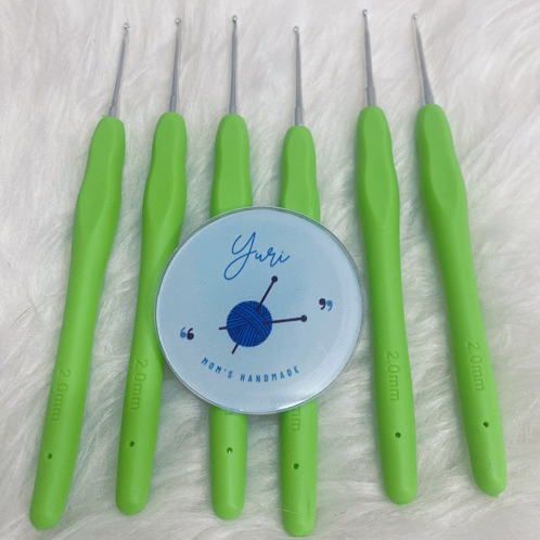 Kim móc cán dẻo, kim móc len cho người mới bắt đầu 2.0mm - 10.0mm, đa dạng màu sắc
