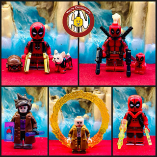 [ Lắp Ráp - Deadpool Marvel Apocalypse Ellie Đồ chơi Mô hình Cao Bồi Wolverine Gambit Deadpool G0176 + G0175