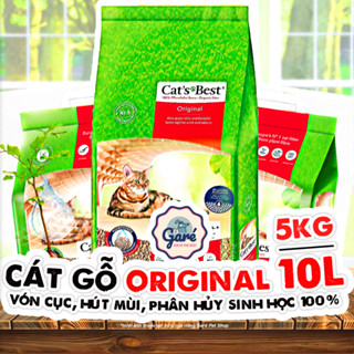  10L - Cát gỗ hữu cơ Original Cat's Best vón cục cho Mèo hàng Đức - Cat's Best Original Litter 