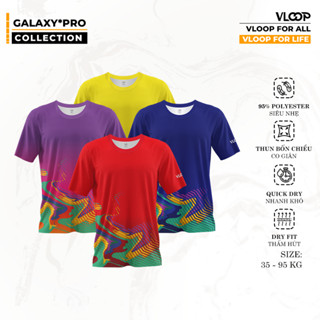 Áo Thể Thao Cổ Tròn VLOOP Galaxy Pro, Áo Thun Thể Thao Thun Lạnh Chính Hãng Siêu Thoáng Khí
