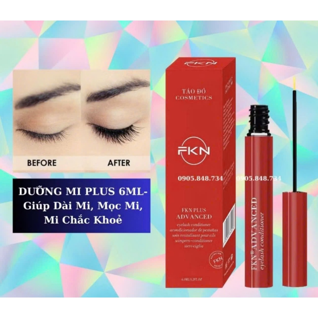 COMBO 10 SERUM DƯỠNG LÔNG MI FKN TÁO ĐỎ PLUS