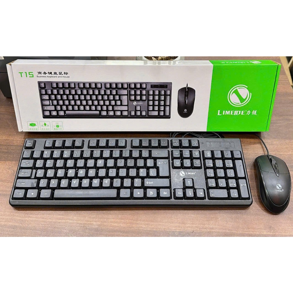 Combo Bàn Phím + Chuột Văn Phòng LIMEIDE K15/ JOUDIAN KM2000 Có Dây USB- Hàng chính Hãng