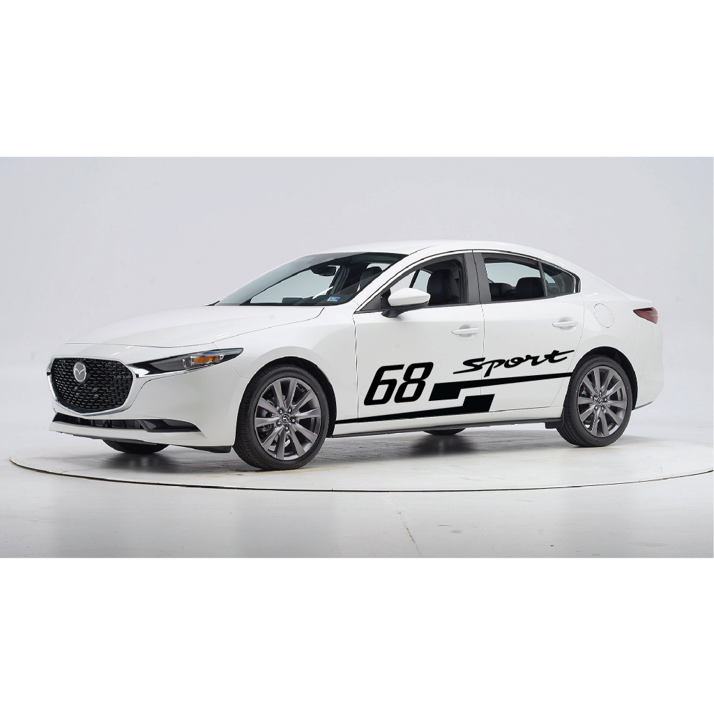 Tem xe Mazda 3 dán 2 bên sườn - tem xe ô tô giá rẻ