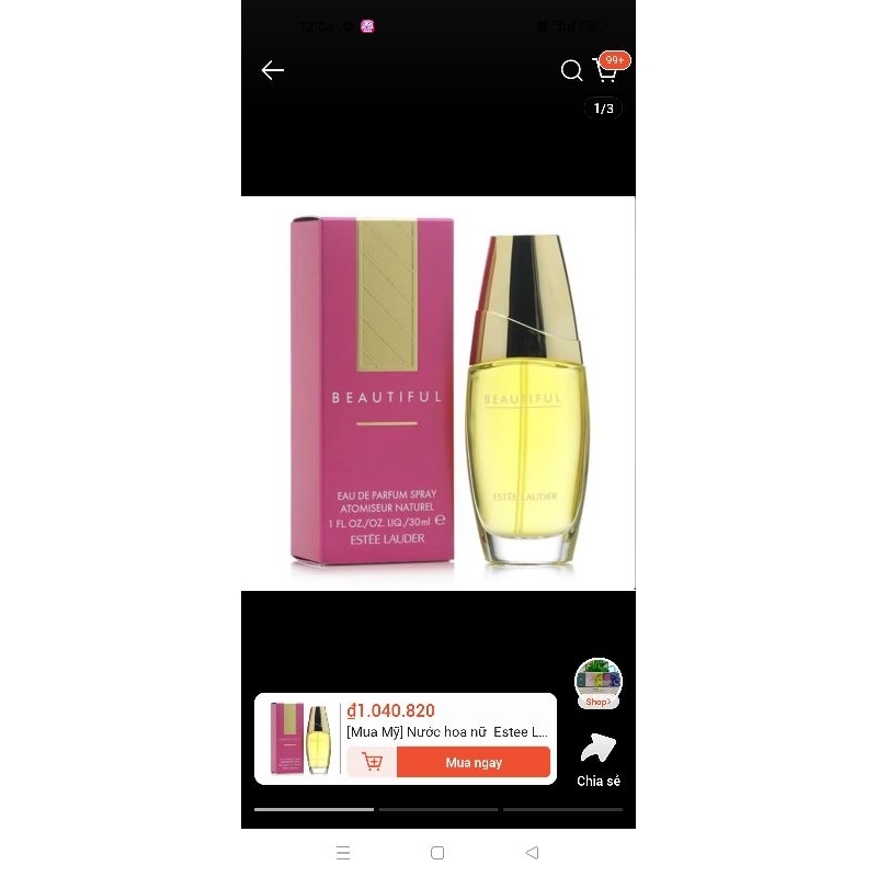 nước hoa người nhà tặng chỉ 1 lọ duy nhất 30ml
