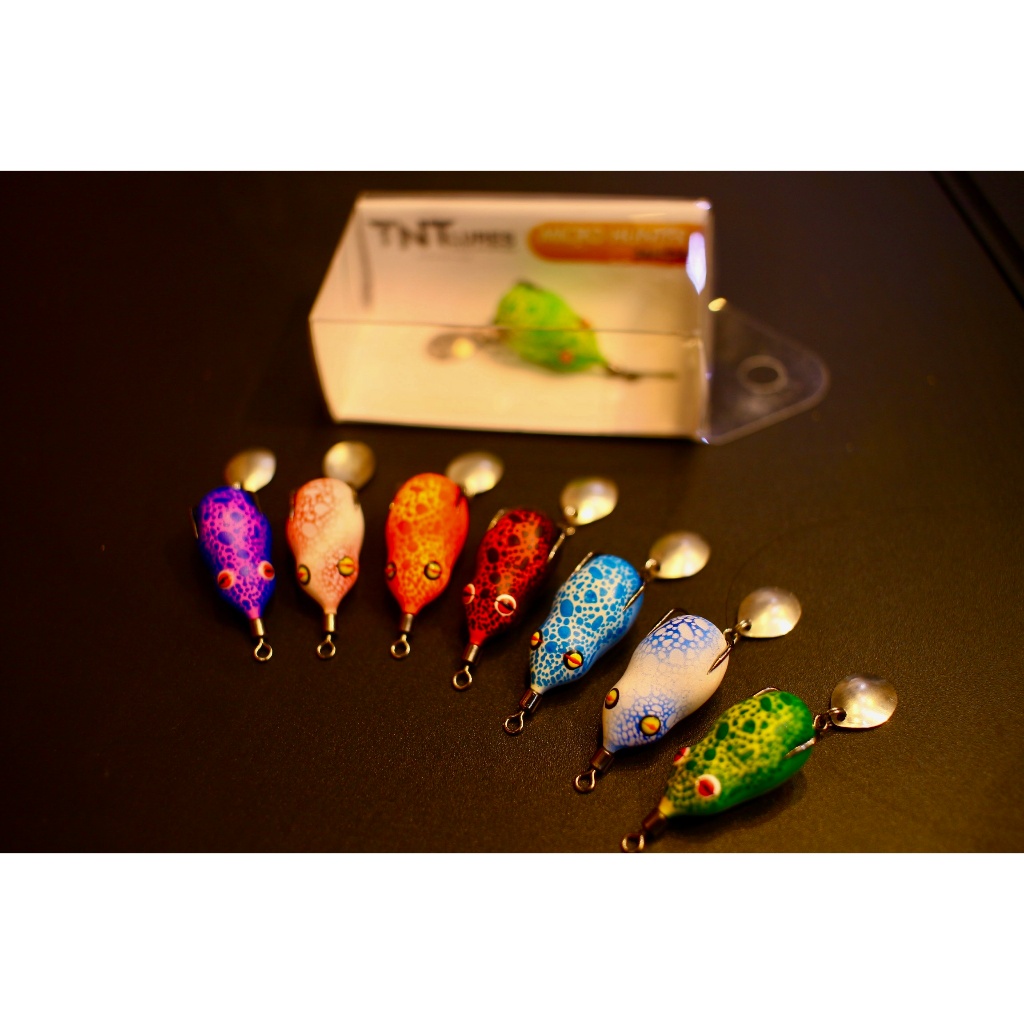 Mòi câu cá lóc nhái hơi siêu nhỏ, Nhái hơi mini MH24 câu cá nhát