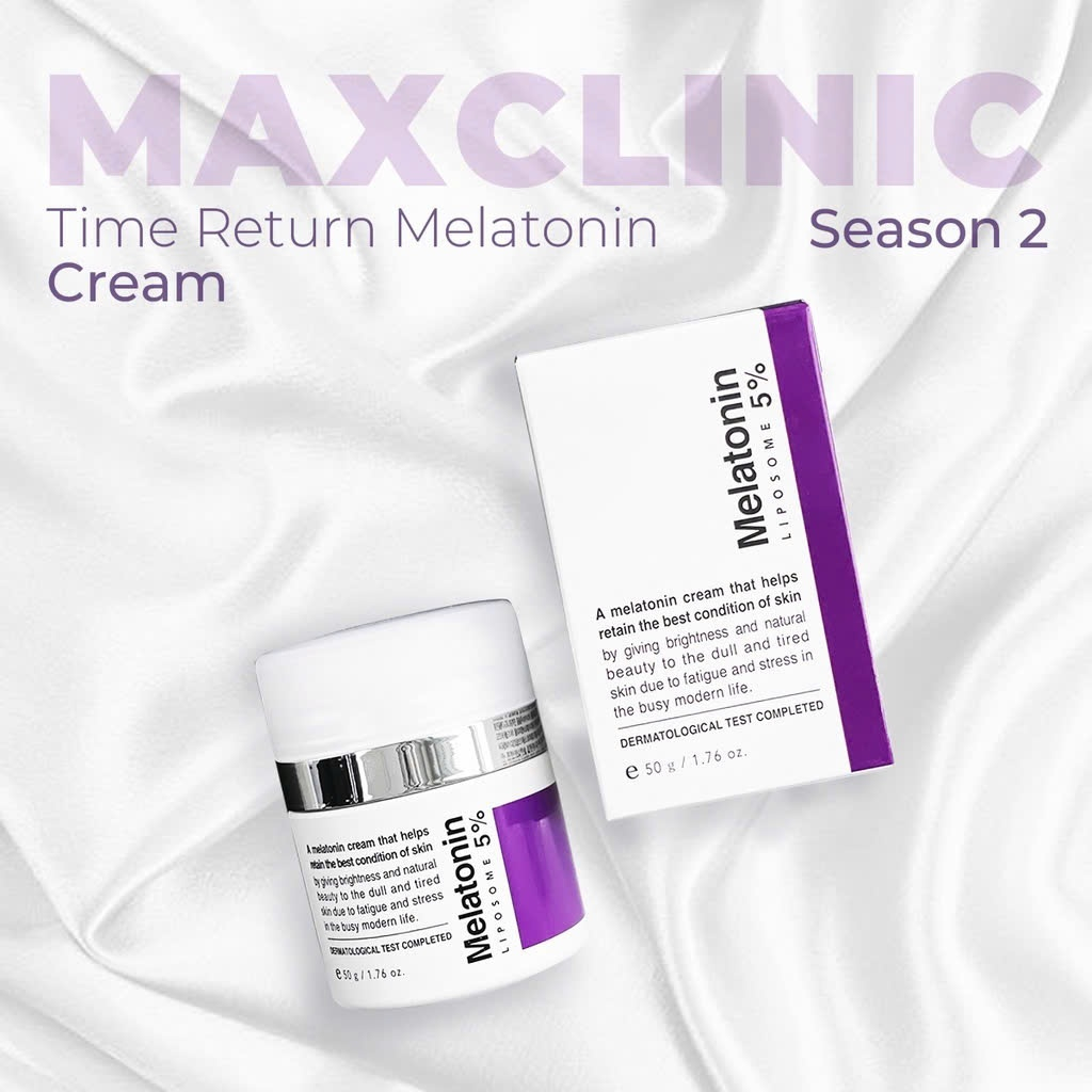 Có sẵn - Kem dưỡng Melatonin 5% Maxclinic 50g