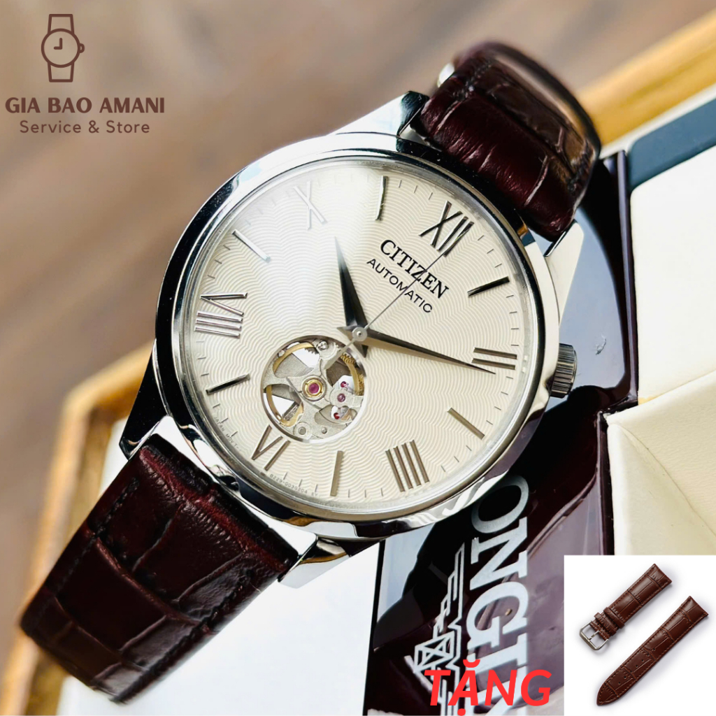Đồng Hồ Nam CITIZEN Automatic NH9130-17A Chính Hãng Tặng Dây Da Cao Cấp