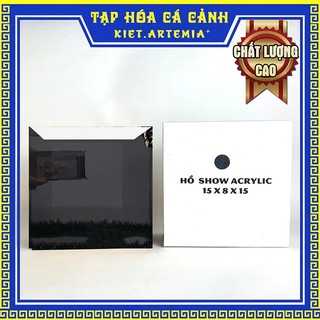 Hồ show cá betta, guppy siêu trong - Chất liệu acrylic