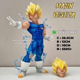 Mô hình Majin Vegeta cao 26.5cm có 2 đầu thay - Mô hình Vegeta Majin - Cadic cao 26.5cm - Dragonball