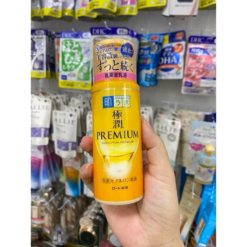 Sữa dưỡng hadalabo premium vàng siêu cấp ẩm nội địa Nhật bản