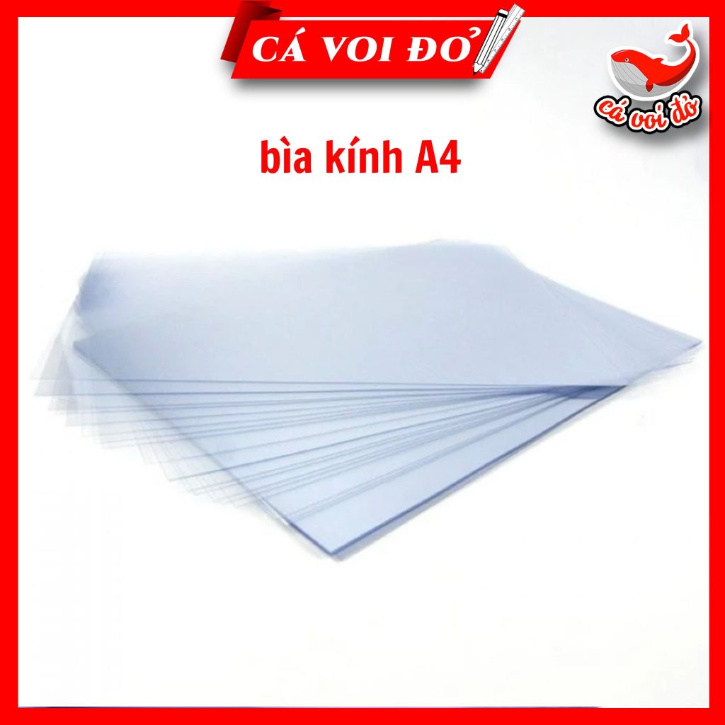 10 tờ bìa kiếng ngũ sắc A4 1.5 zem - bìa mica a4 - bìa bóng kính a4
