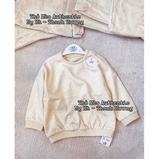 [Geor Auth] Áo nỉ da cá dáng rộng bé sz 6/9m 9/12m 12/18m