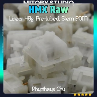 HMX Raw Phynikeys Chu PIANO POM linear switch công tắc bàn phím cơ Durock Pom switch - Mitoby Studio