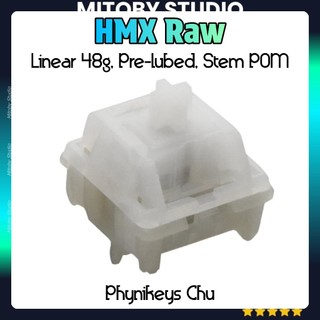 HMX Raw Phynikeys Chu PIANO POM linear switch công tắc bàn phím cơ Durock Pom switch - Mitoby Studio