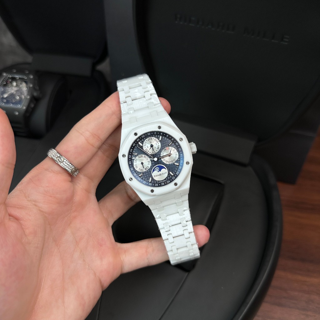 [Full Box] - đồng hồ nam Audemars Piguet Royal Oak Perpetual Calendar 26574 41mm máy Cal 5134 - khun
