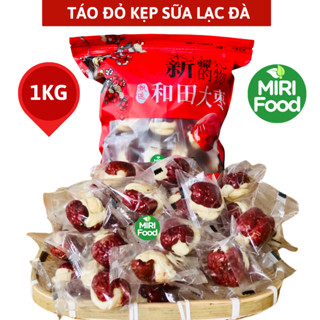 [LOẠI CHUẨN] 1Kg Kẹo Táo Đỏ Kẹp Sữa Lạc Đà Nhân Hạt Điều, Táo Đỏ Tân Cương Kẹp Sữa - MIRI Food