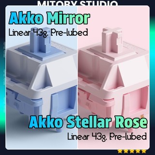 Akko Mirror Akko Stellar Rose HMX Cheese linear Switche Công Tắc Bàn Phím Cơ hmx cheese Mitoby Studio
