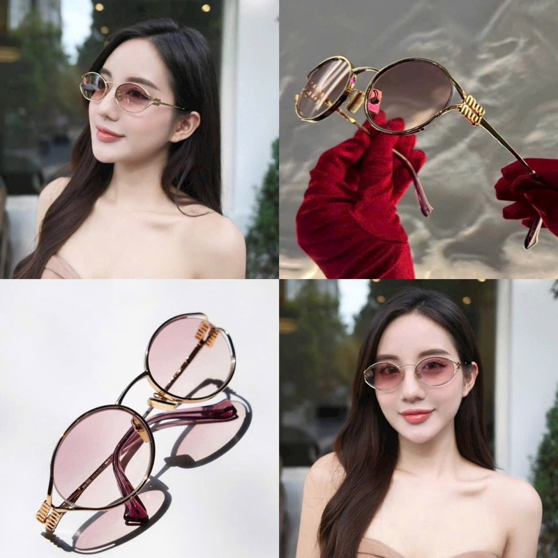 Kính thời trang MiuMMiu - Kính kiểu dáng oval Kính nữ thời trang cao cấp 2025
