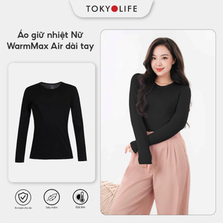   AIR - CỔ TRÒN  Áo giữ nhiệt Nữ WM Air cổ tròn siêu co giãn siêu ấm TOKYOLIFE 40000138 