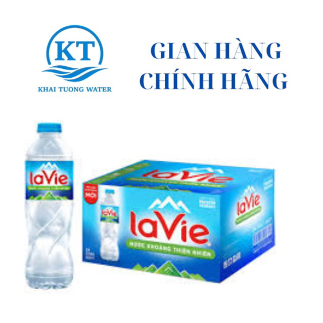 NƯỚC KHOÁNG THIÊN NHIÊN LAVIE 500ML (THÙNG 24 CHAI) VỊ NGUYÊN BẢN