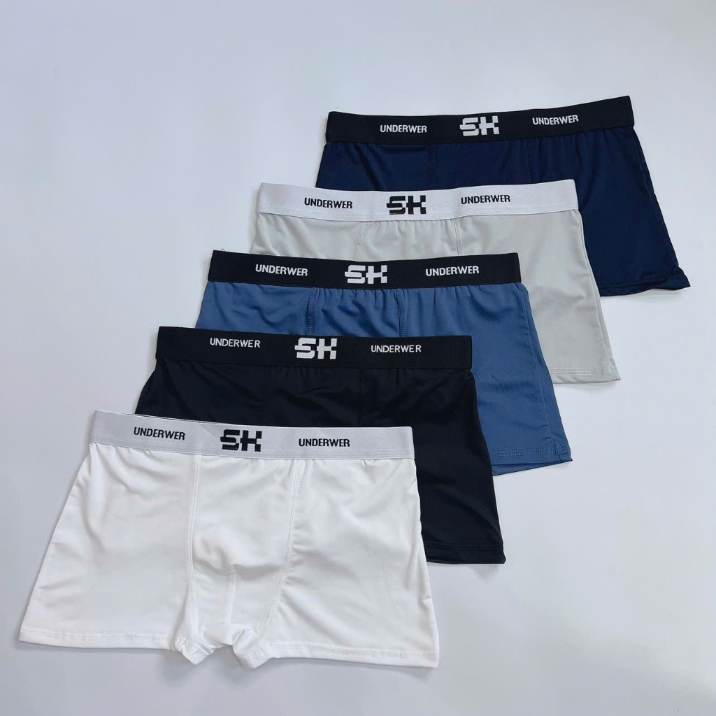 Quần Lót Nam Boxer Thun Lạnh SH Co dãn 4 chiều, Quần sịp Nam Thun Lạnh Boxer SH Cao Cấp
