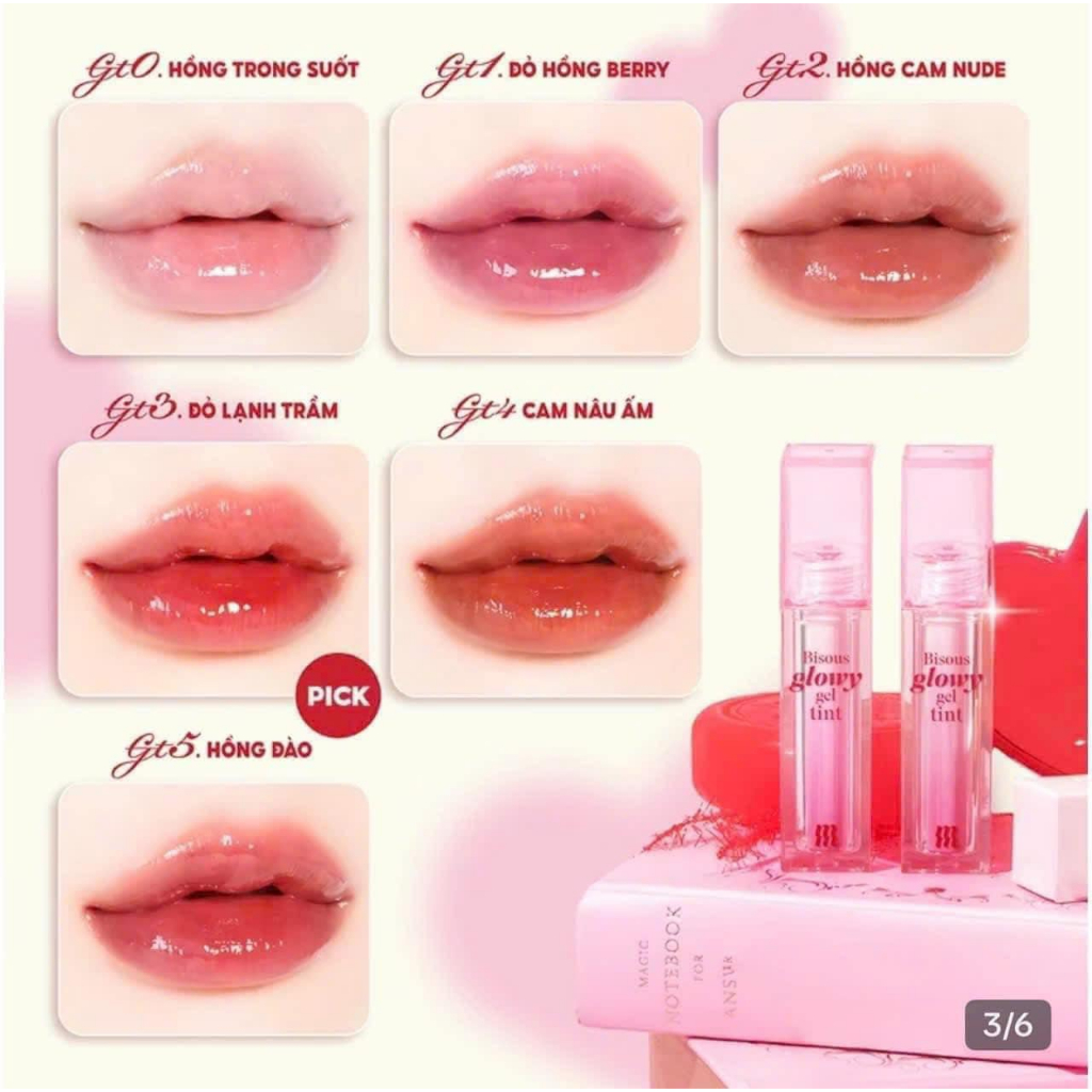 Son Tint Bóng Hàn Quốc Bền Màu, Lâu Trôi,Ẩm Mịn Merzy The Watery Dew Tint 4g