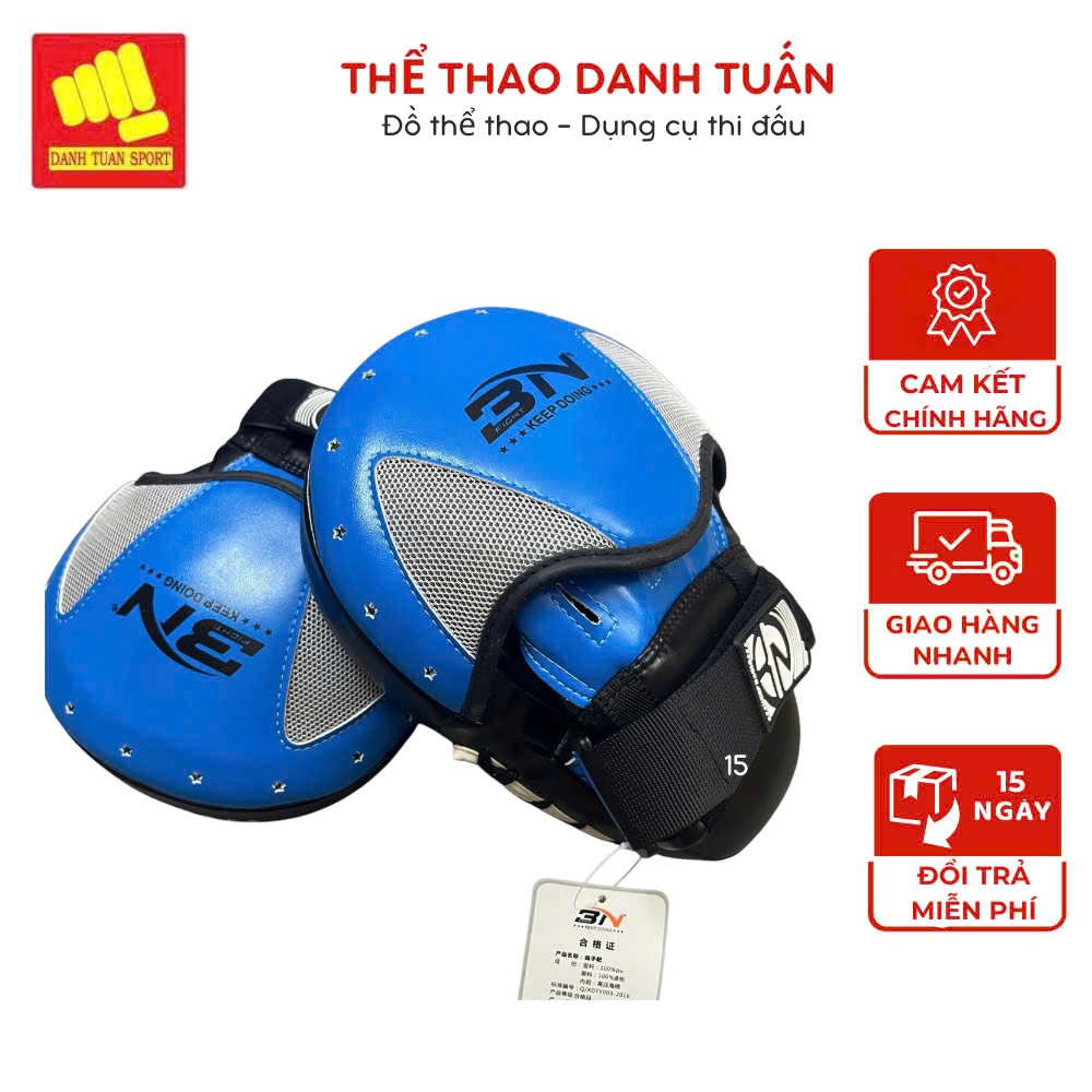 [2 chiếc] Đích Đấm Boxing Hãng BN, Đích Đỡ Bàn Tay, Pad Tay, Lamper Boxing, Da PU Bền Đẹp