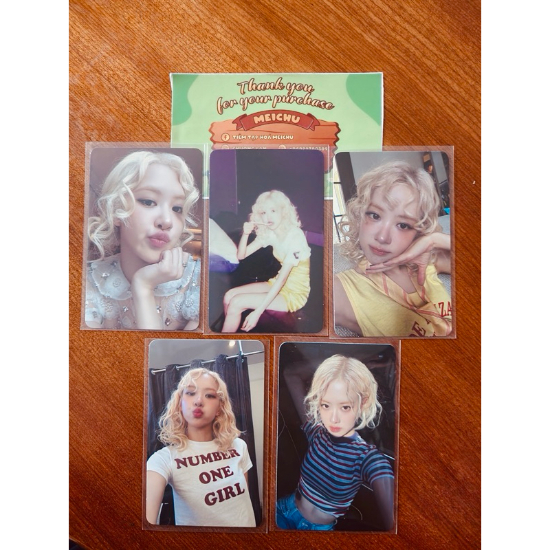 [HÀNG OFFICIAL SẴN] Lẻ ptc cards và POB album ROSÉ first studio album 'rosie' Kr/Retail/Jewel