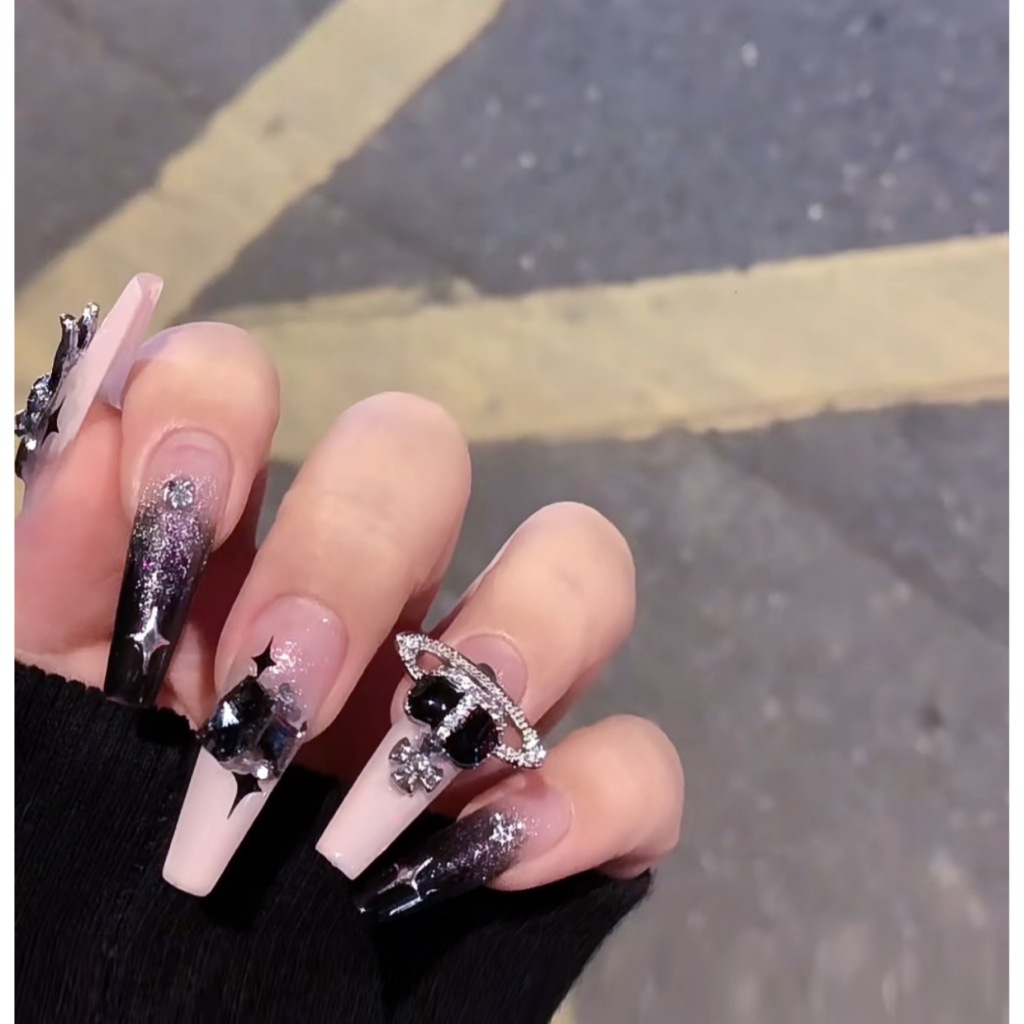 Ảnh 5 của Móng tay giả BEABIAI Nailbox thủ công tinh xảo, kiểu dáng mắt mèo, gắn charm sang chảnh