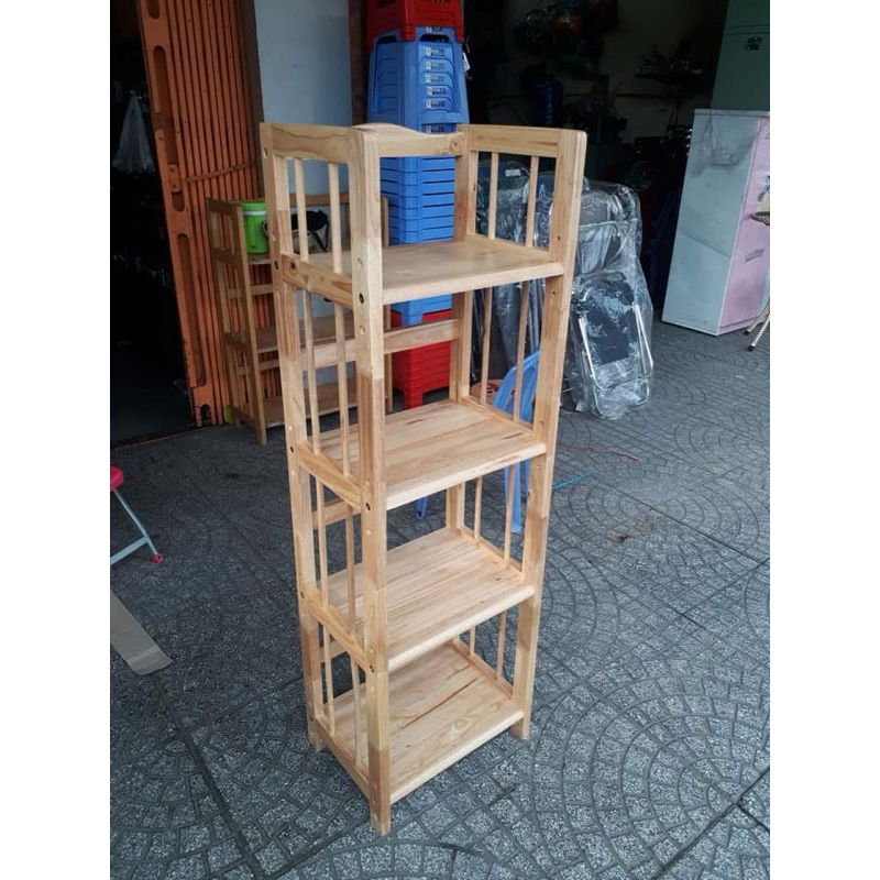 Kệ sách gỗ 4 tầng 40, kệ sách 4 tầng