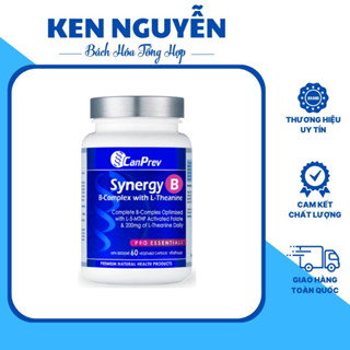 CanPrev Synergy B Complex with L-Theanine Bổ Sung Vitamin B Tổng Hợp, Giảm Stress Cân Bằng Tâm Trạng