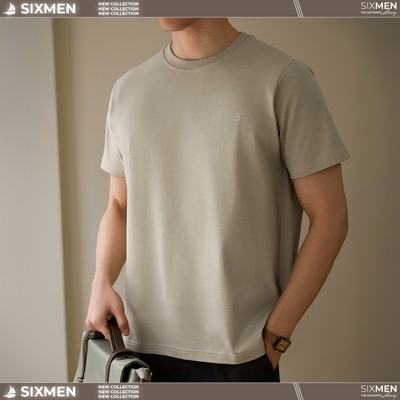 Áo thun nam cotton SIXMEN cổ tròn TSHIRT BASIC tay ngắn, vải cotton cao cấp, thoáng mát, thanh lịch